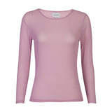 MESH LS TSHIRT, DOT - LAVENDER