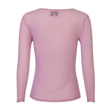 MESH LS TSHIRT, DOT - LAVENDER