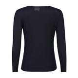 MESH LS TSHIRT, DOT - NAVY