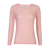 MESH LS TSHIRT, DOT - ROSE