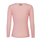 MESH LS TSHIRT, DOT - ROSE