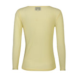 MESH LS TSHIRT, DOT - YELLOW