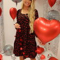 BLACK RED BOW