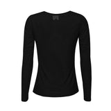 MESH LS SPARKLE TSHIRT - BLACK BLACK DIAMOND DOT