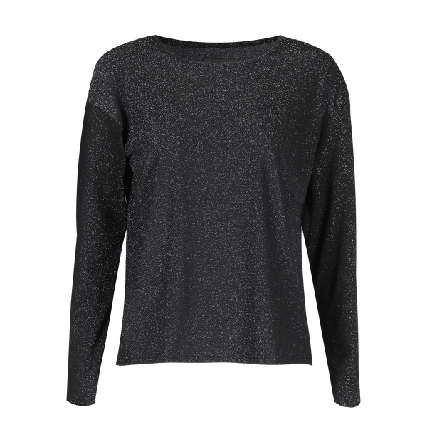 NUNO-LS-BOXY-BLOUSE - BLACK