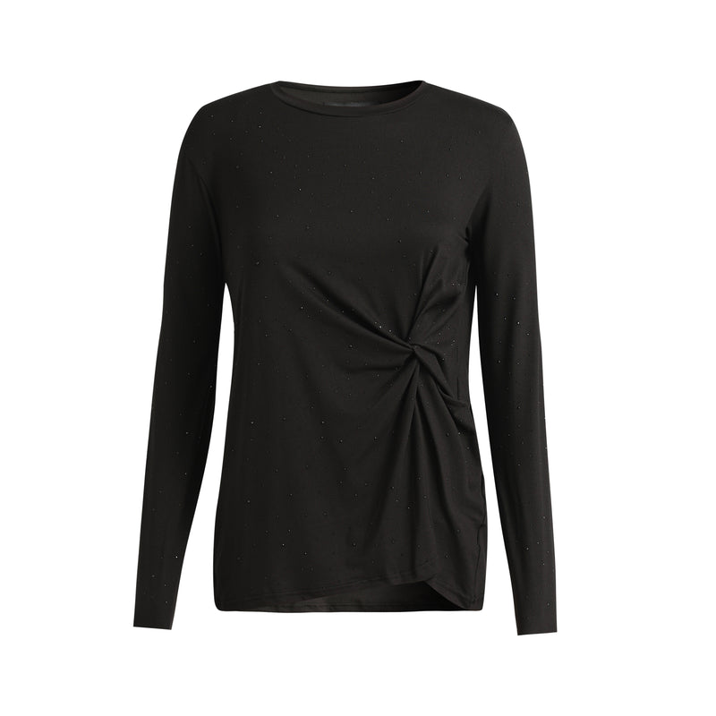 ALMA-LS-TWIST-TOP - BLACK BLACK SIMILI
