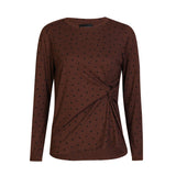 ALMA-LS-TWIST-TOP - BROWN BLACK HEART