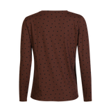 ALMA-LS-TWIST-TOP - BROWN BLACK HEART