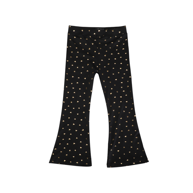 ALMA-FLAIR-PANTS-KIDS - BLACK GOLD HEART