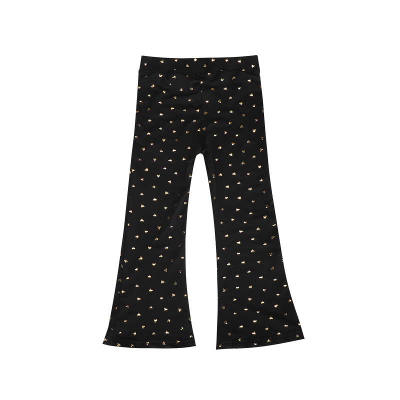 ALMA-FLAIR-PANTS-KIDS - BLACK GOLD HEART