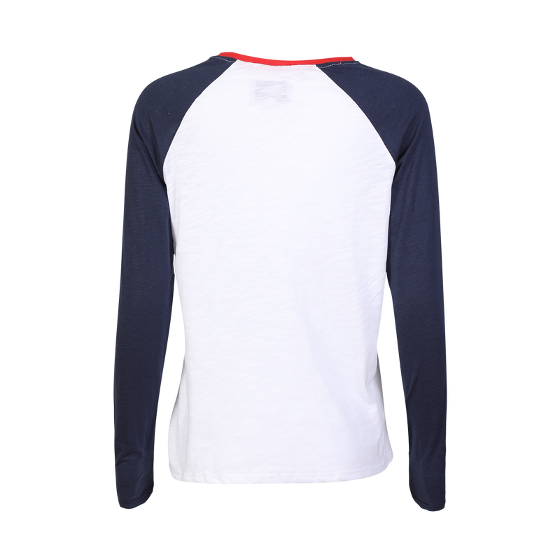 ULLA-LS-RAGLAN-TSHIRT - NAVY WHITE RED