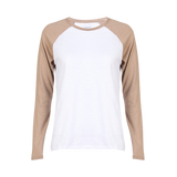 ULLA-LS-RAGLAN-TSHIRT - SAND WHITE