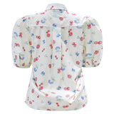 FLORA SS BLOUSE - OFFWHITE BERRIES