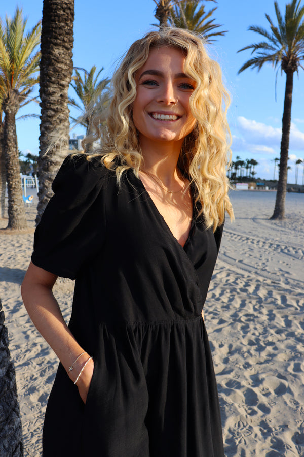 MAIKEN-SS-DRESS - BLACK