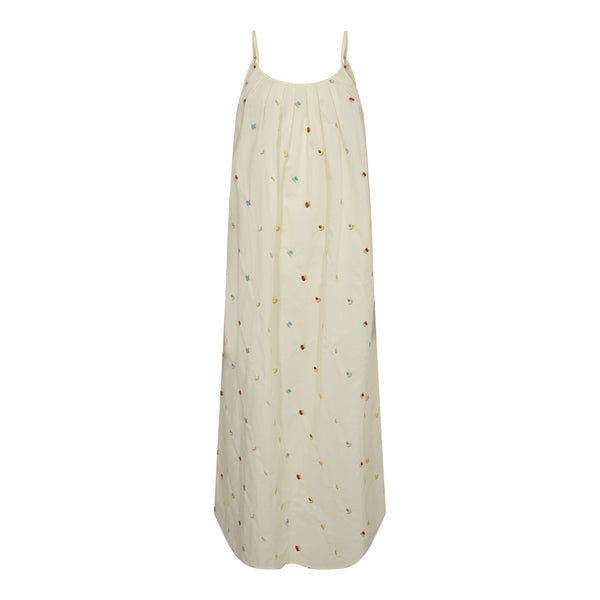 SIMILLA-STRAP-DRESS - CASHEW CREME