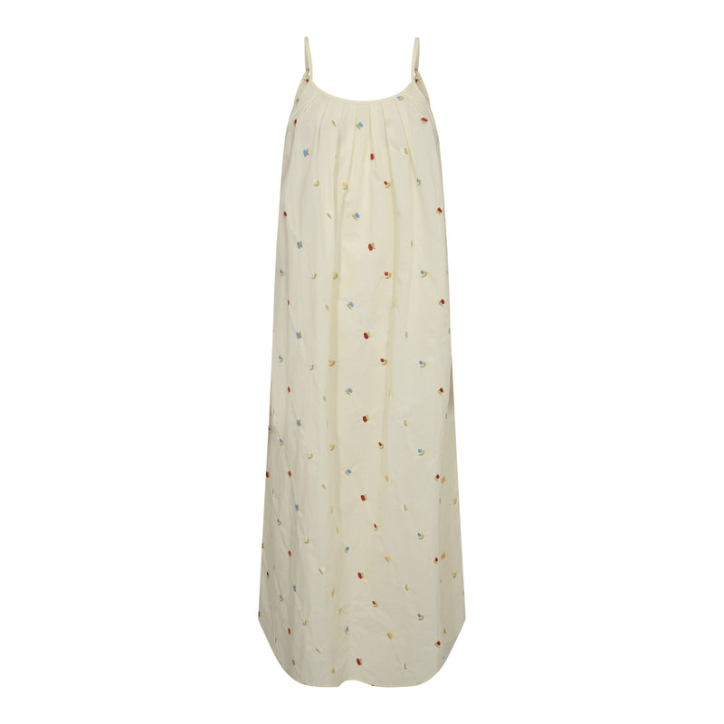 SIMILLA-STRAP-DRESS - CASHEW CREME