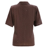 SIMI SS SHIRT - CHOCO BROWN