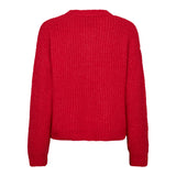 FRO O-NECK CARDIGAN - FLAMINGO RED