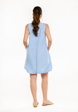 BARBEL DRESS - BABY BLUE