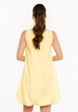BARBEL DRESS - BUTTER YELLOW