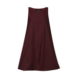 BARBEL DRESS - DARK BORDEAUX