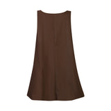 BARBEL DRESS - DARK BROWN