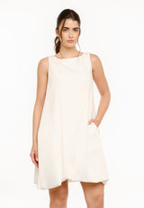 BARBEL DRESS - OFFWHITE