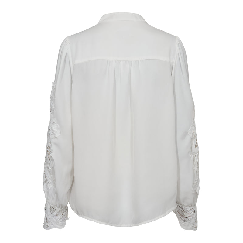 RIGMOR LS BLOUSE - WHITE