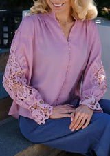 RIGMOR LS BLOUSE - ROSA