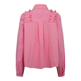 FIE LS FRILL SHIRT - PINK