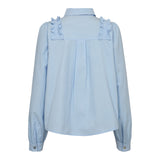 FIE LS FRILL SHIRT - LIGHT BLUE