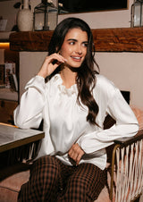 PIP LS BLOUSE - OFF WHITE