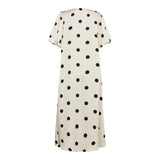 DOTTI DRESS - CREME BLACK DOT