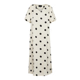 DOTTI DRESS - CREME BLACK DOT