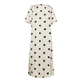 DOTTI DRESS - CREME BLACK DOT