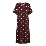 DOTTI DRESS - PLUM ROSE BIG DOT