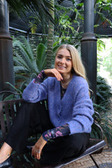 LOU CARDIGAN - BLUE ROSE