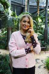 LOU CARDIGAN - CREME PEACHY