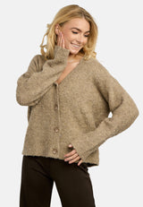 LOU CARDIGAN - DARK SAND