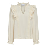 LAURA LS BLOUSE - CREME