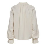FINE LS BLOUSE - CREME