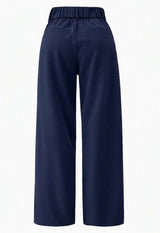 FREDDY WIDE PANTS - NAVY