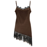 LOLA ASYMETRIC TOP - CHOCO BROWN