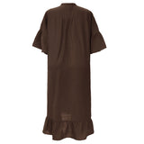KARO DRESS - CHOCO BROWN