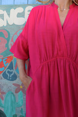KARO DRESS - PINK