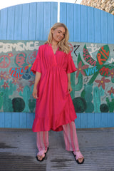 KARO DRESS - PINK