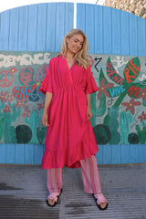 KARO DRESS - PINK
