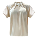 PIP SS PEARL BLOUSE - CHAMPAGNE