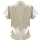 PIP SS PEARL BLOUSE - CHAMPAGNE