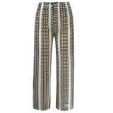 CROC PANTS - BLACK CREME STRIPE